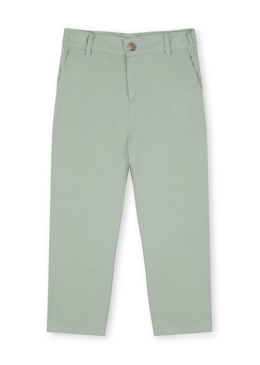 Grey Green Lightweight Chino Trousers