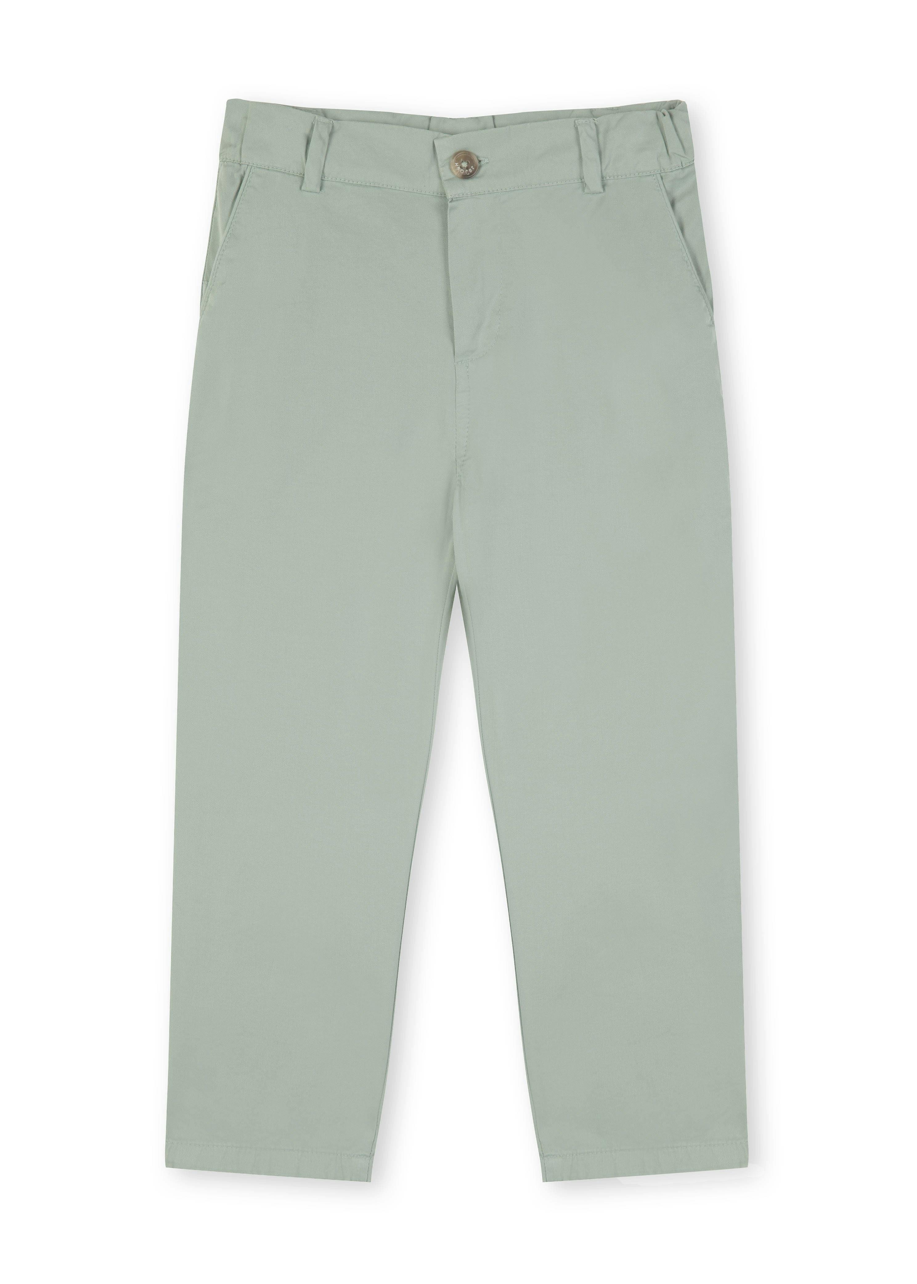 Grey Green Lightweight Chino Trousers