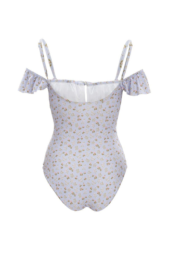 Maise One Piece in Blue Ditsy Floral