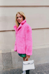 Elle Crystal Faux Fur Coat