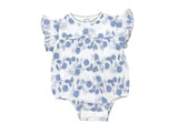 Blue Embroidered Florals Maeve Bubble