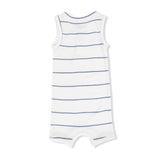 Vintage Stripe - Henley Shortie Romper