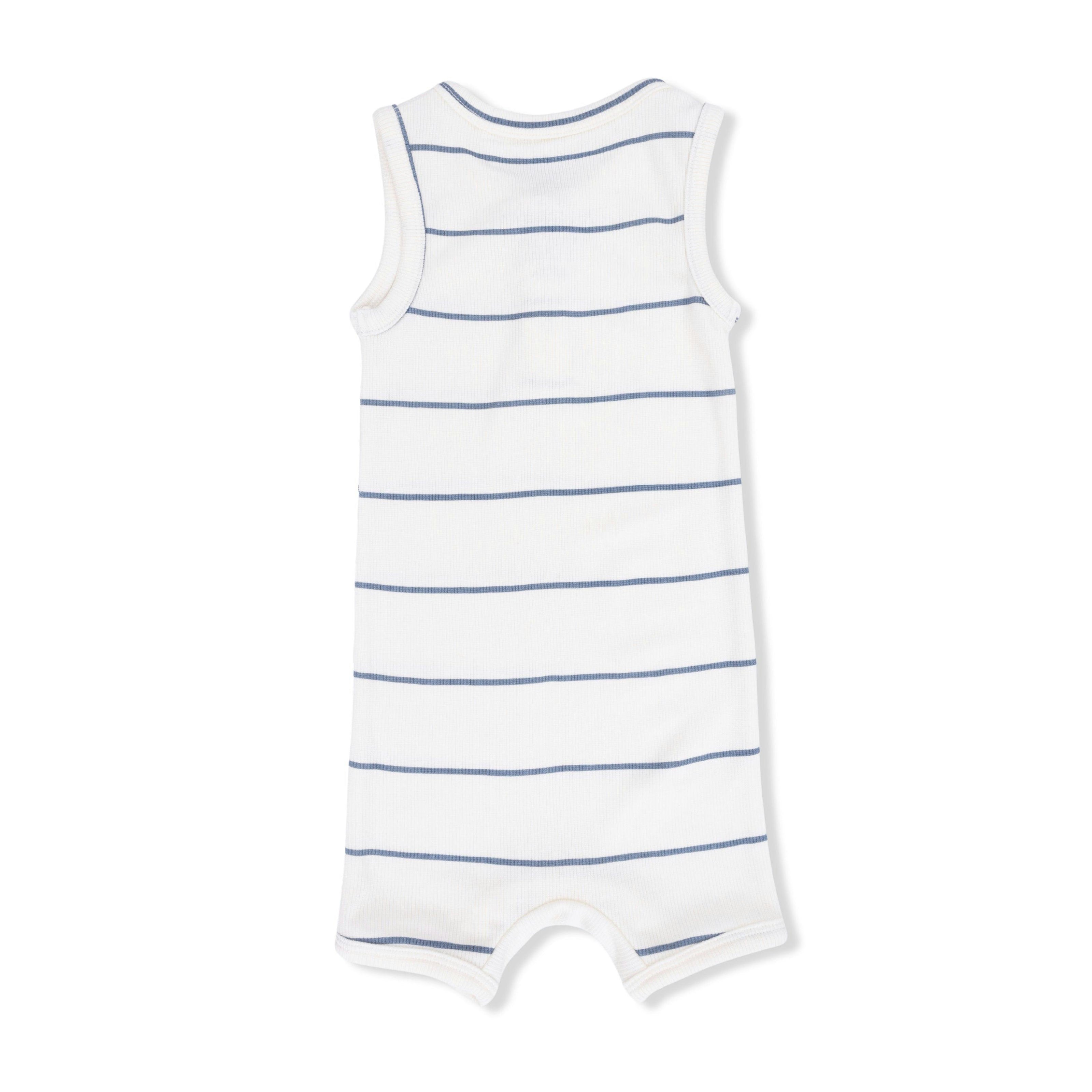 Vintage Stripe - Henley Shortie Romper
