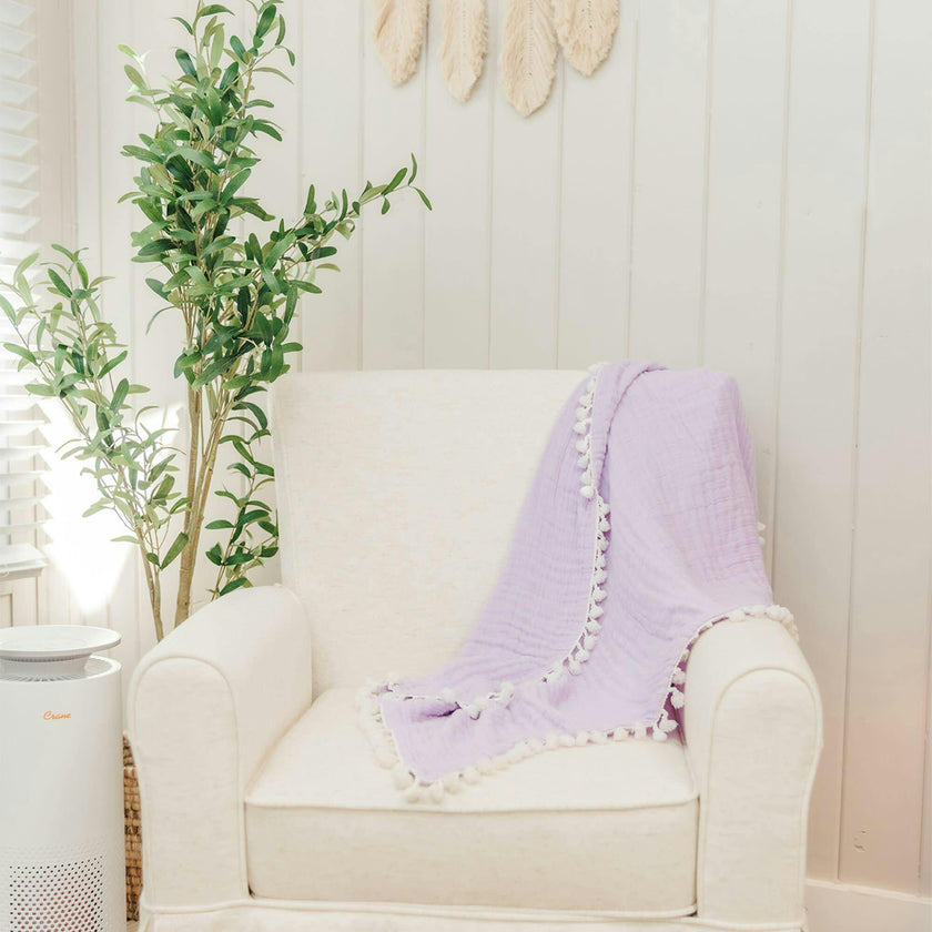6-Layer Muslin Blanket Lilac