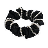 Pearl Accent Scrunchie Set