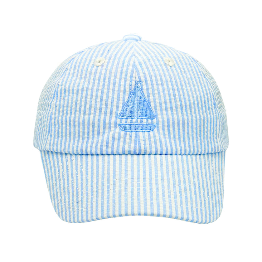 Blue Sailboat Baseball Hat (Baby/Toddler, Youth)