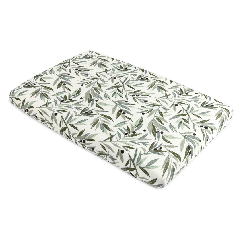 Babyletto Mini Crib Sheet in GOTS Certified Organic Muslin Cotton