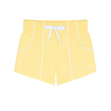 boys soleil yellow panelled boardie