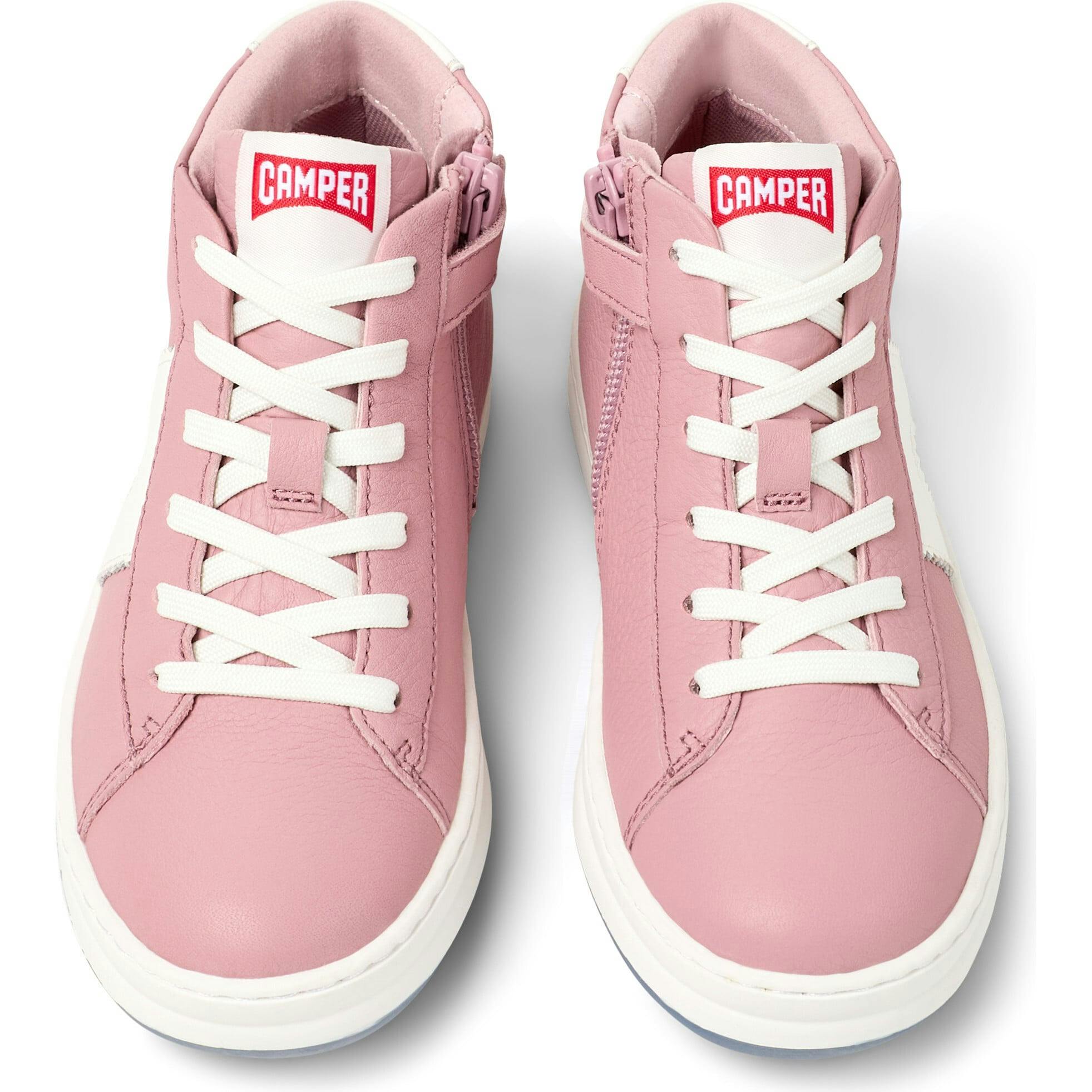 Kids Runner Four Velcro Strap Sneakers, Pink