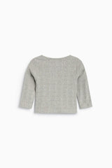 TNS Logo Baby Tee Mid Grey Melange