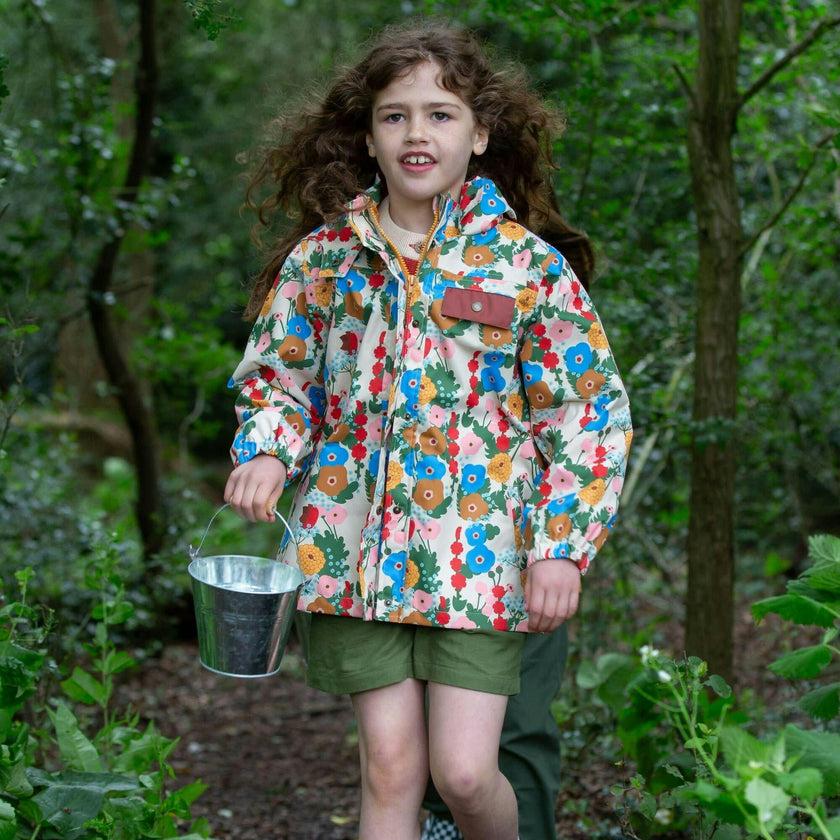Flora and Fauna Waterproof Raincoat, Multi