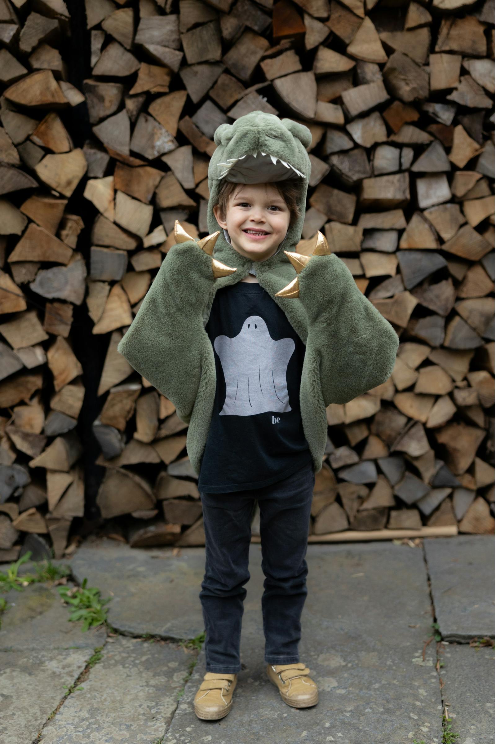 Green T-Rex Cuddle Cape
