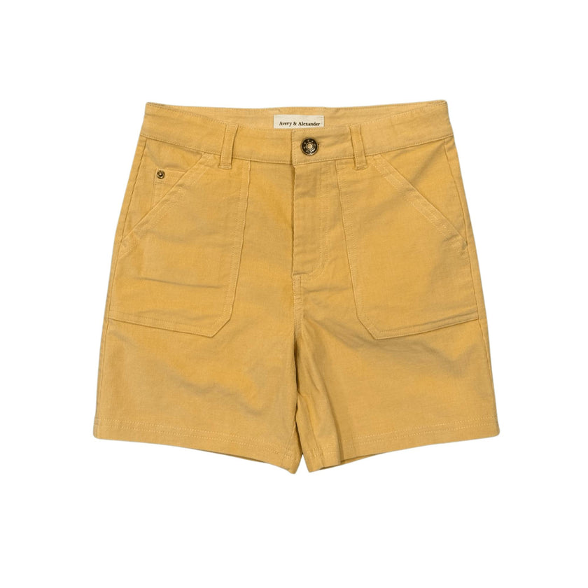 Boys Corduroy Shorts in Golden Sunshine