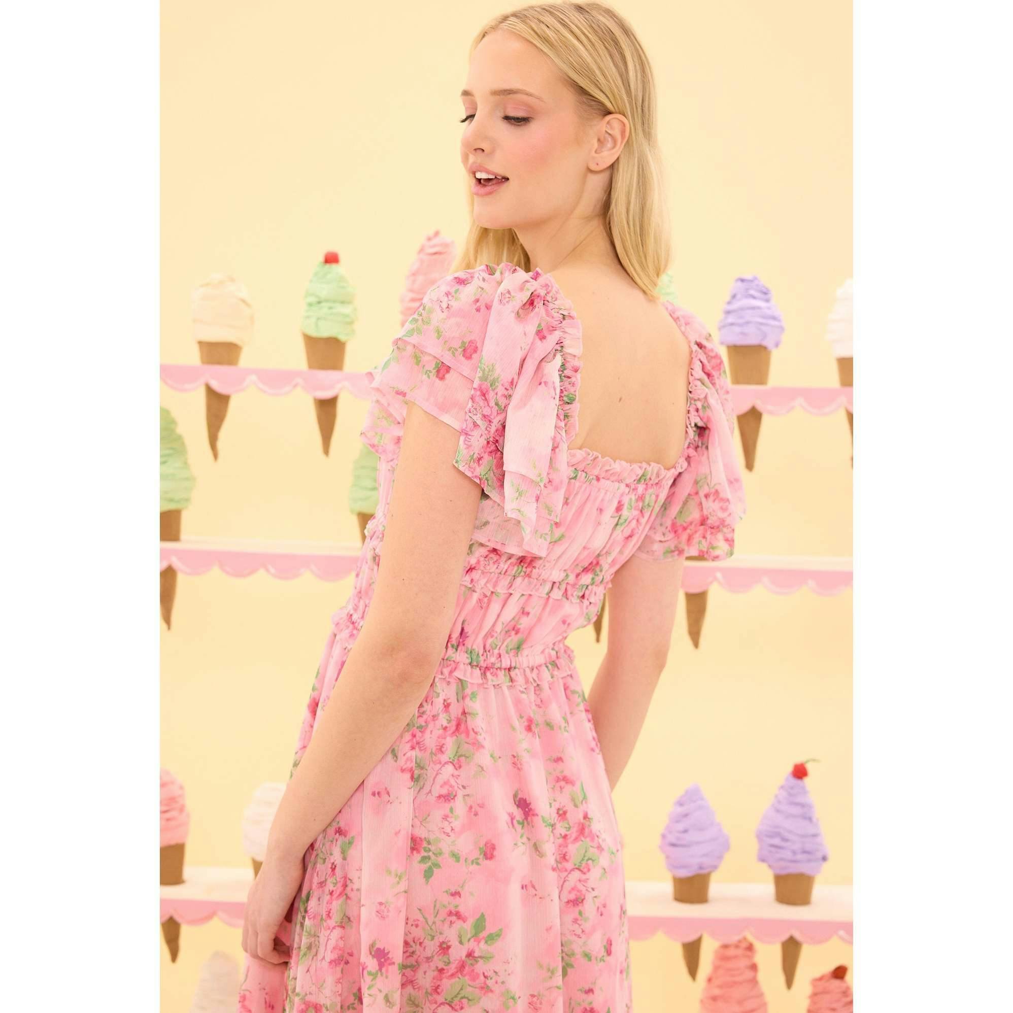 Juliana Dress in Rose Trance