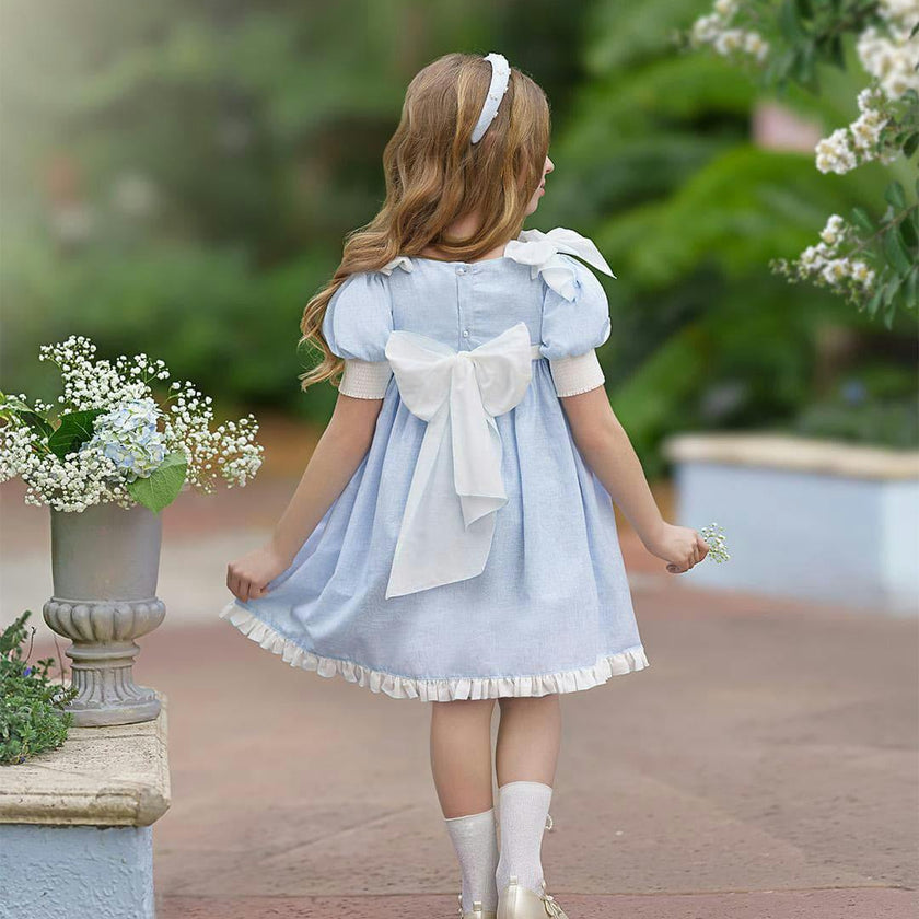 Charlotte Baby Blue Linen Dress