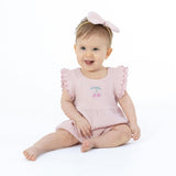 Solid Muslin Lotus - Scallop Ruffle Shortie
