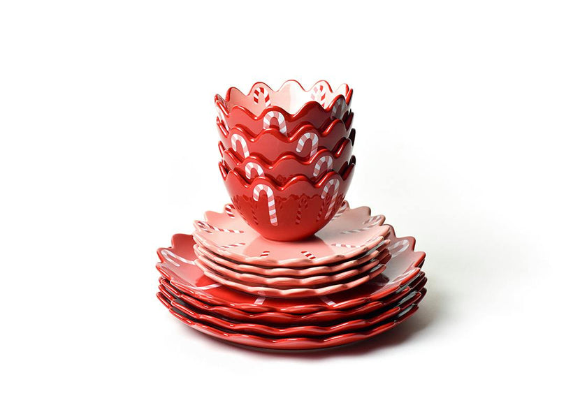 Candy Cane Dinnerware 12 Piece Set