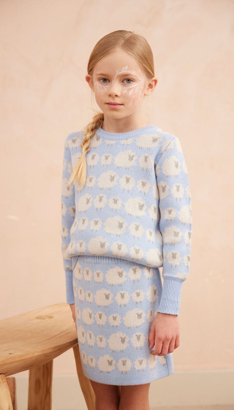 Little Bo Peep Jumper | Sky