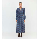 The Rosely Dress - Navy Cala Paisley