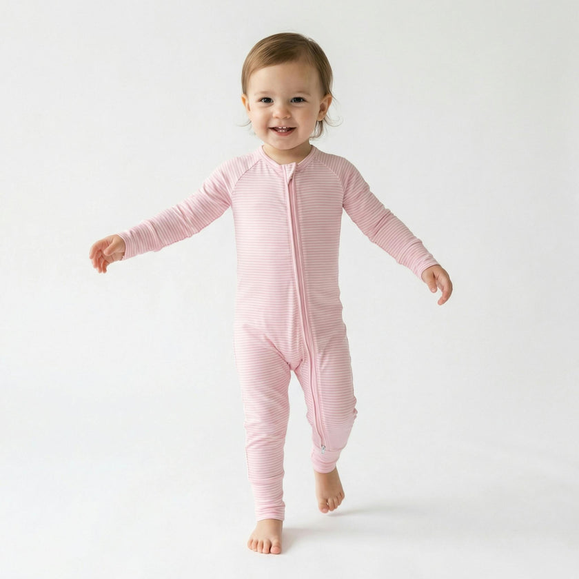 Peony Stripe Bamboo Sleeper