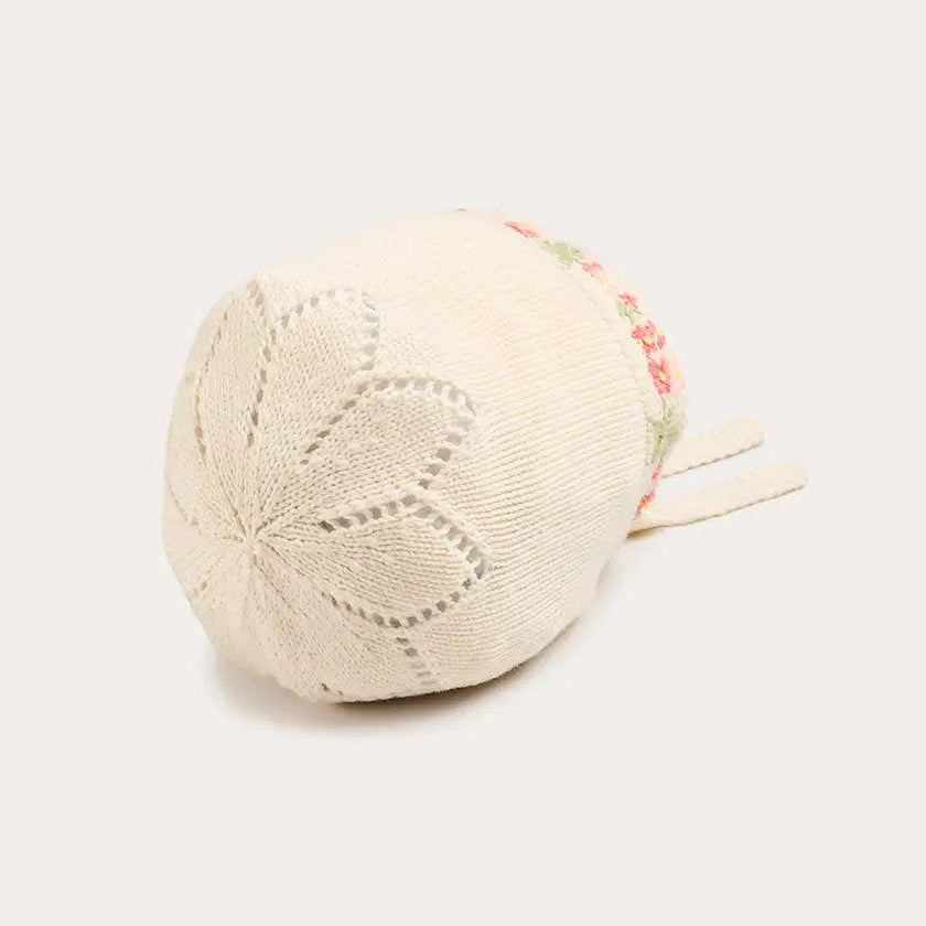 Wildflower Embroidered Bonnet