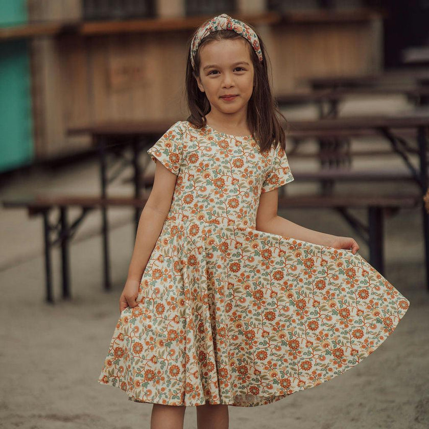 Sweetheart Twirl Dress | Organic Cotton Jersey - In Bloom