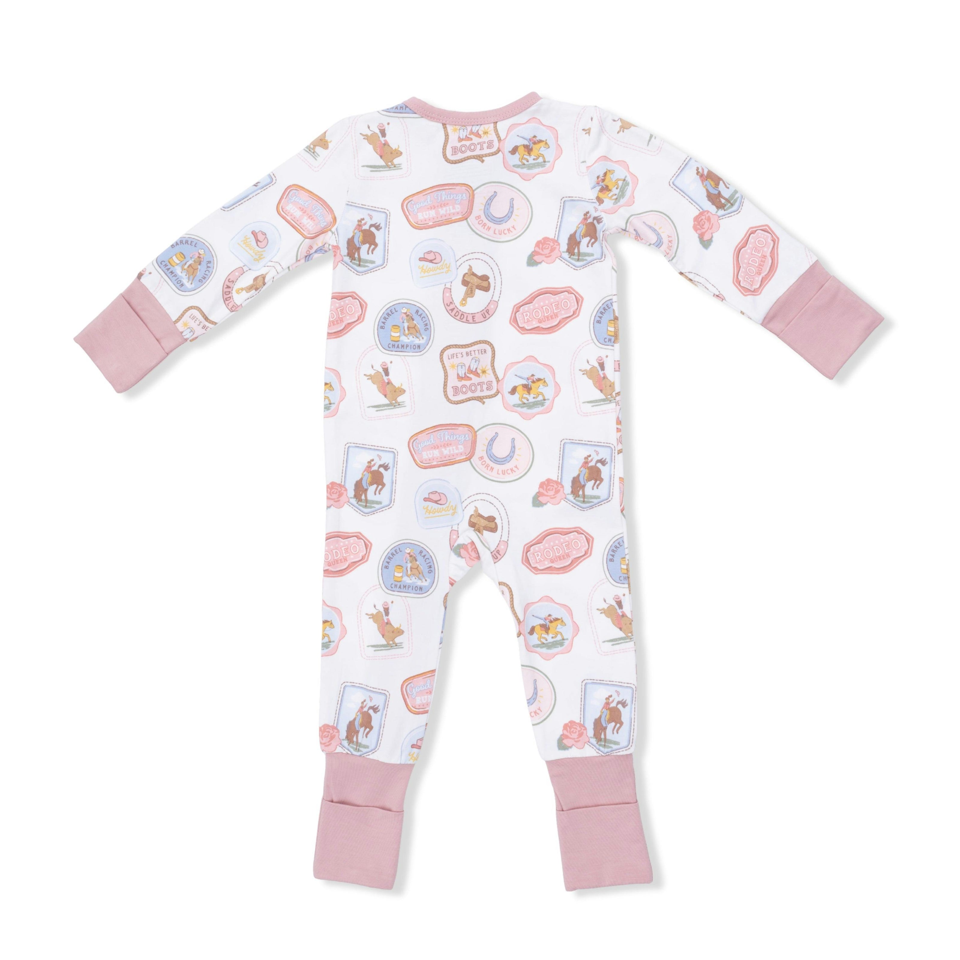 Rodeo Patches Pink - Convertible Romper