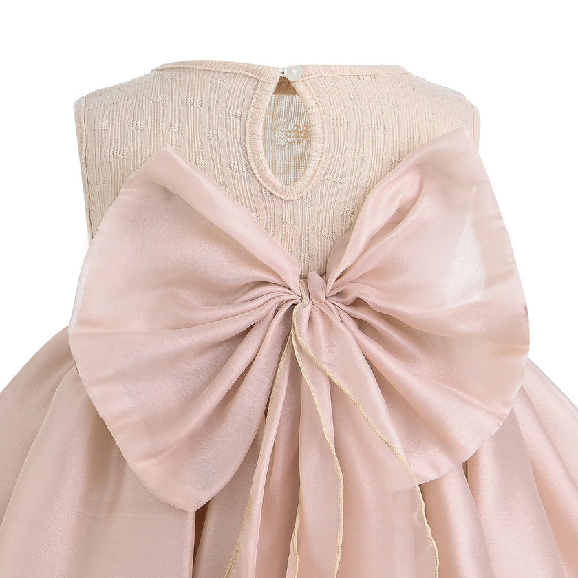 Light Pink Balloon Hem Dress