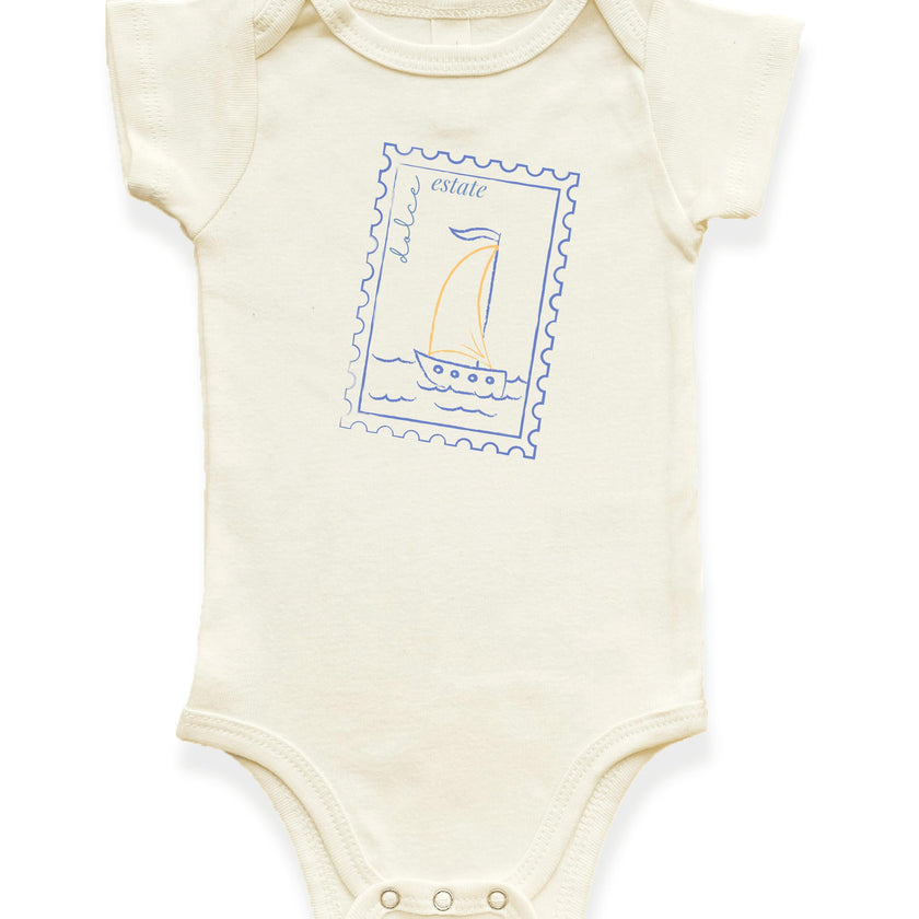 Dolce Estate Stamp Organic Cotton Baby Bodysuit