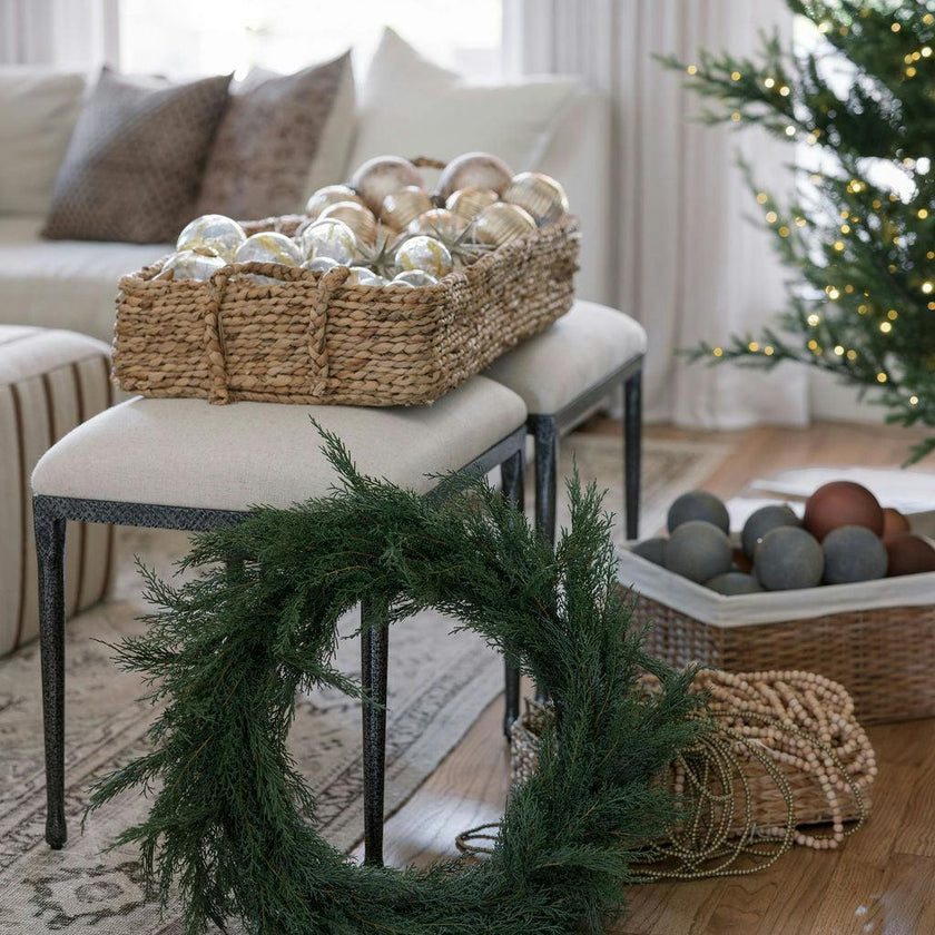 30" Faux Evergreen Cedar Wreath