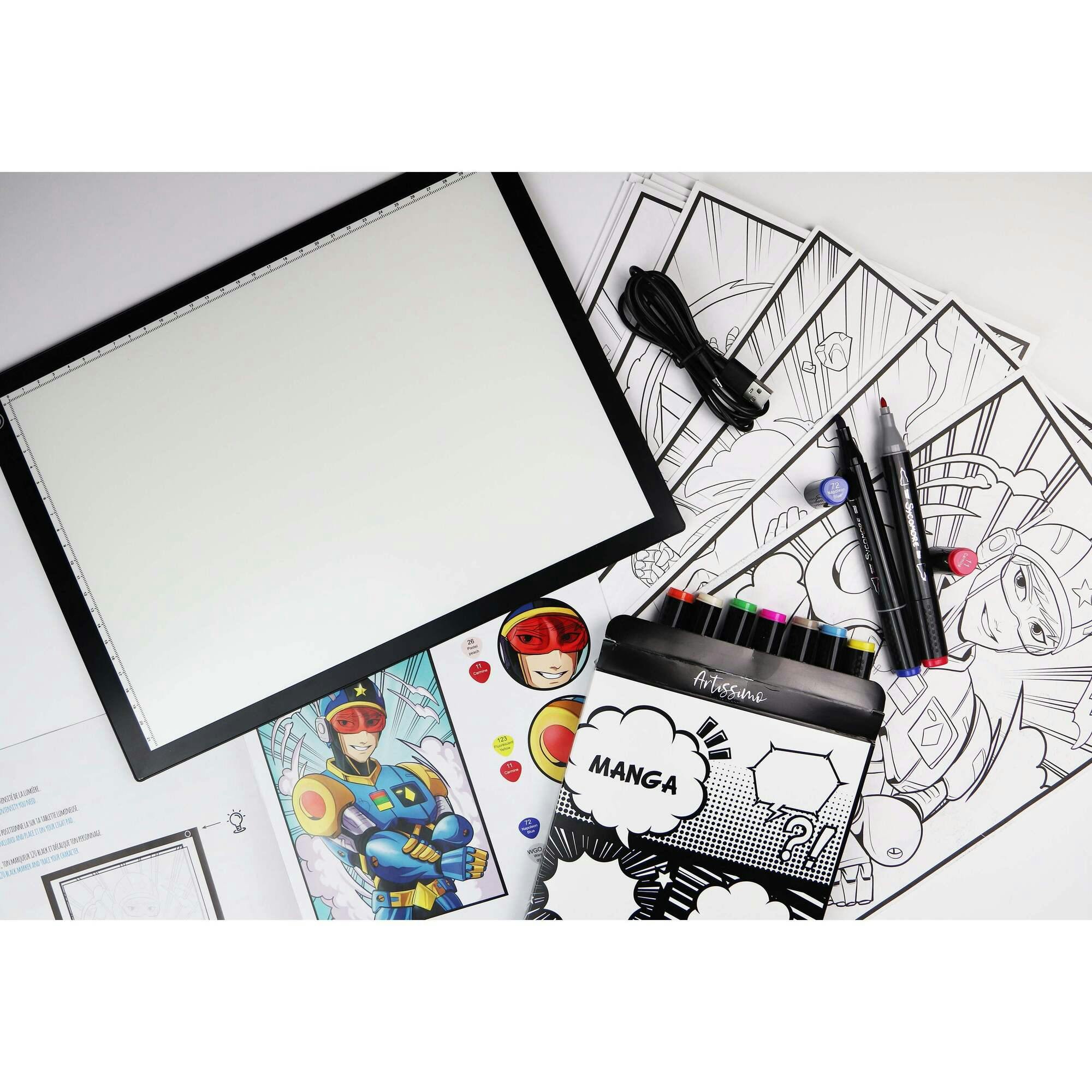 Manga - + Led Light Pad And Markers Workshop - 10y+