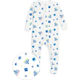 The Organic Zipper Footie [Happy Hanukkah]