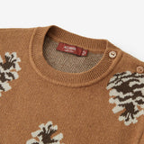 Pinecone & Knitted Birdseye Jacquard Sweater