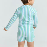 unisex tamarin stripe rashguard one piece