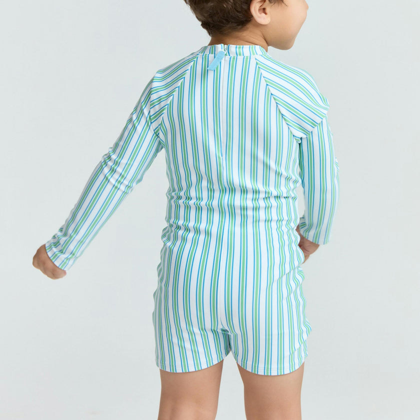 unisex tamarin stripe rashguard one piece