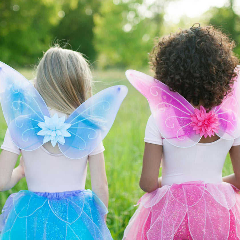 Fancy Flutter Skirt Sets with Wings & Wands