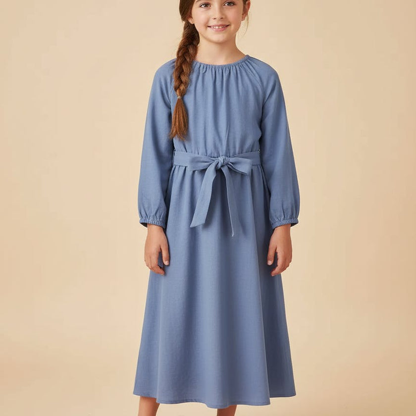 Girls Tie Maxi Dress