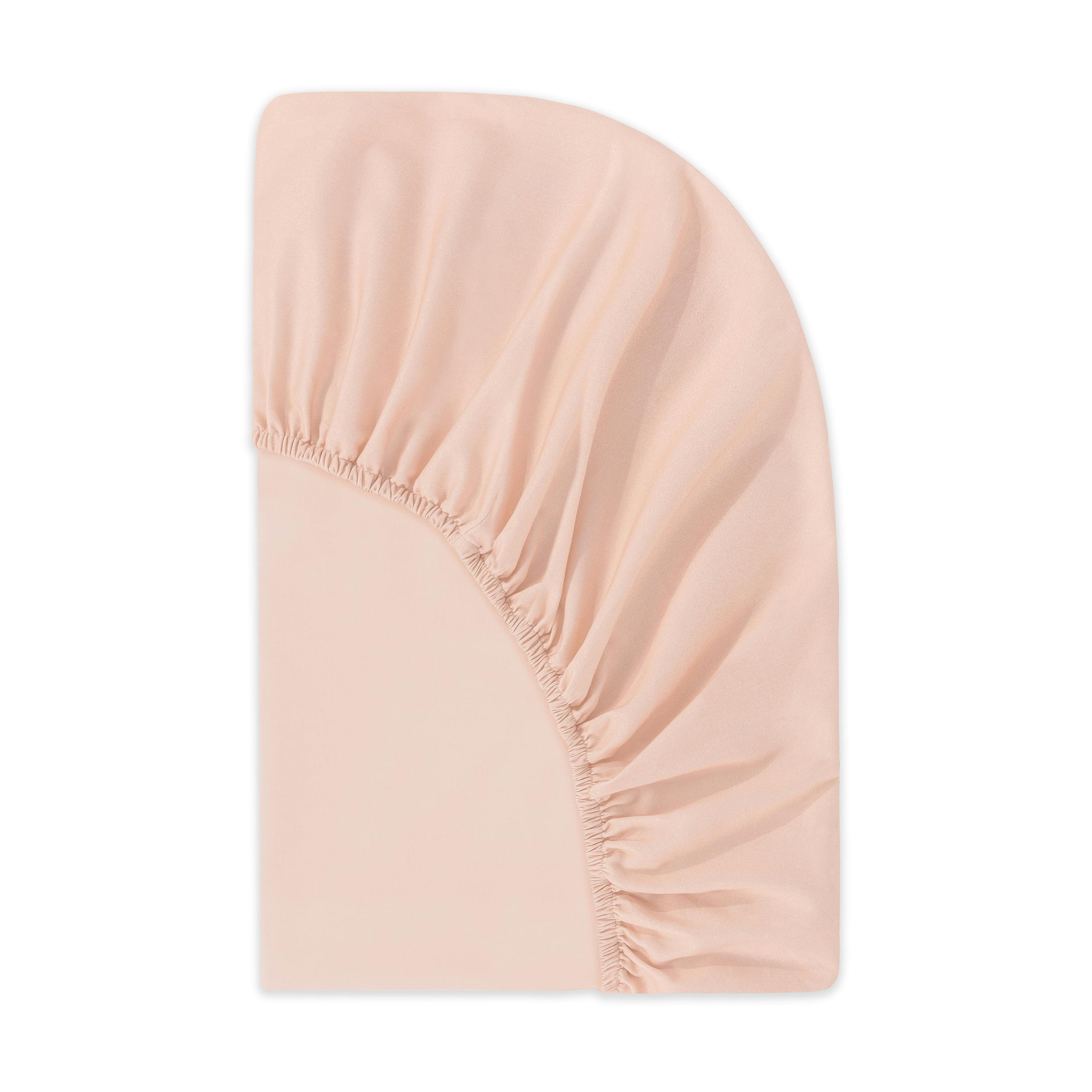 Crib Sheet in GOTS Certified Organic Brushed Cotton in Dusty Rose