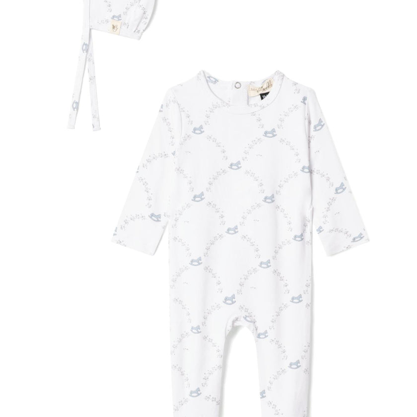 Rocking Print Onesie Blue Mist