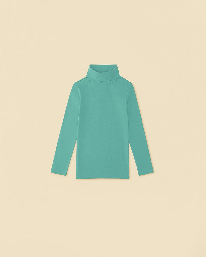 Essential Turtleneck in Faded Pine
