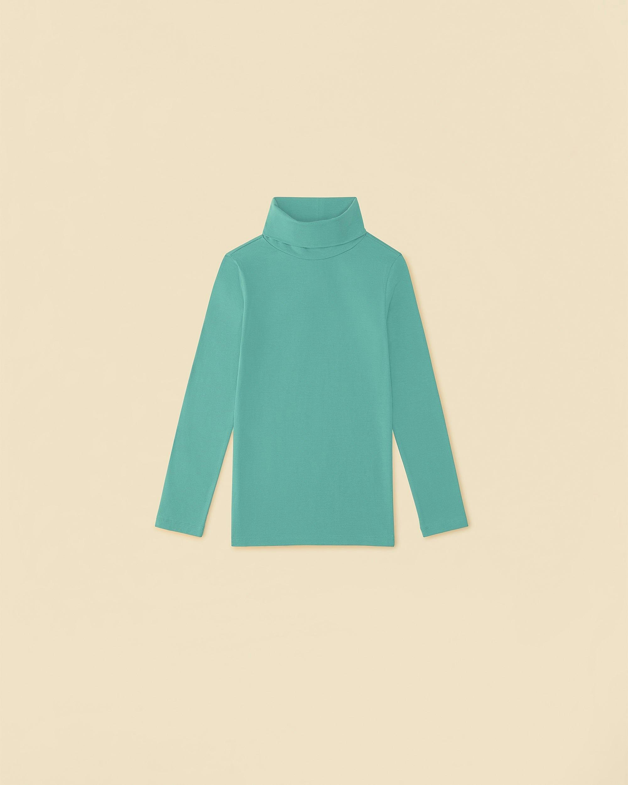 Essential Turtleneck in Faded Pine