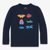 Kids long sleeve critter tee