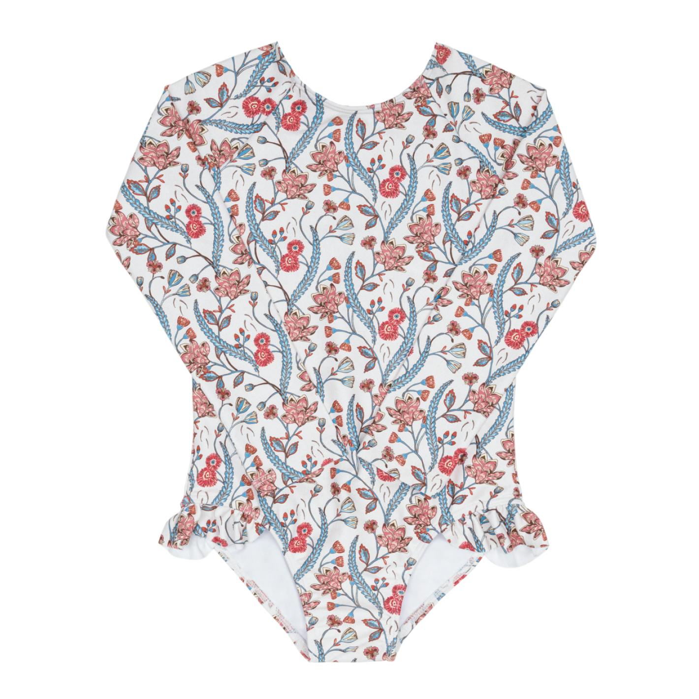 girls mercado bloom rashguard one piece