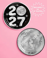 2027 NYE Disco Plates - 10 or 24 paper plates