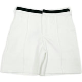 Alex White Shorts With Black Contrast Line