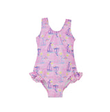 UPF 50+ Delaney Hip Ruffle Swimsuit