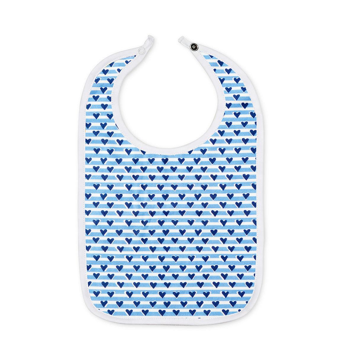 Sailor Hearts Baby Bib