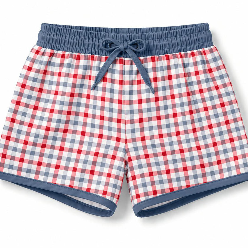 Knox Swim Short - Heritage Gingham