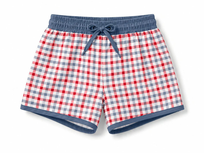 Knox Swim Short - Heritage Gingham