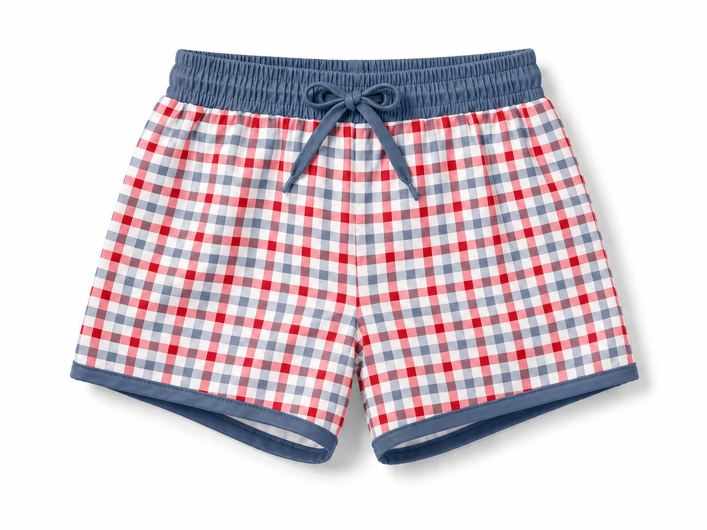 Knox Swim Short - Heritage Gingham
